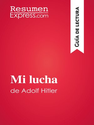 cover image of Mi lucha de Adolf Hitler (Guía de lectura)